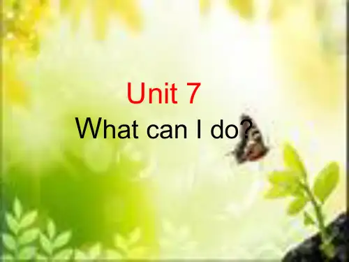 2021-2022学年六年级英语上册课件-Unit 7 What can I do（102）湘少版