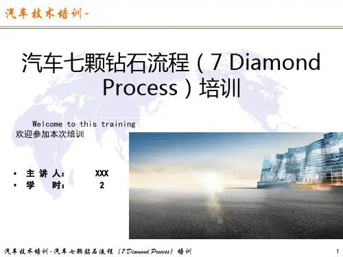 汽车七颗钻石流程(7 Diamond Process)培训