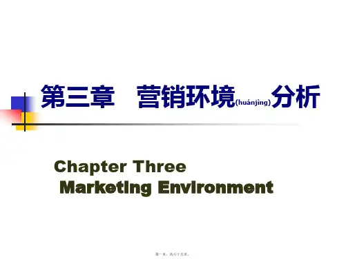 第三章营销环境分析(PPT)