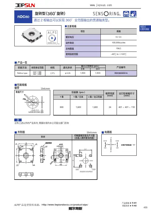 360度ALPS传感器RDC803001A