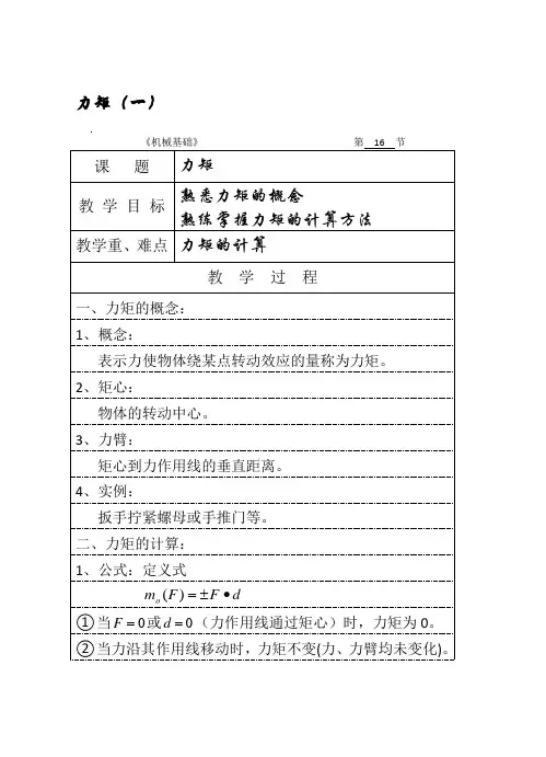 力矩