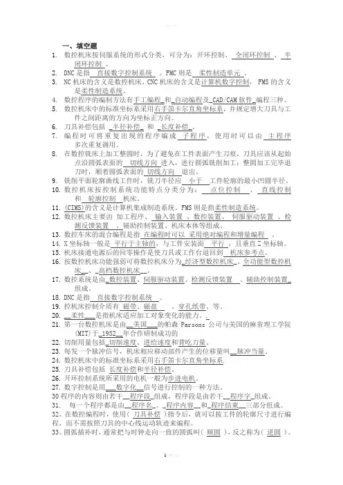 数控答案