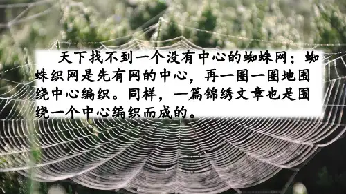 部编版(统编)小学语文六年级上册第五单元《习作：围绕中心意思写》教学课件PPT