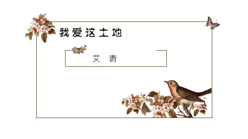 第3课《我爱这土地》课件(共20张PPT)