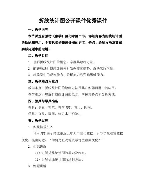 折线统计图公开课件优秀课件