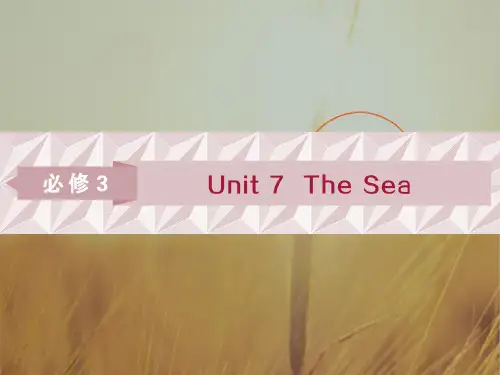 最新-2021届高考英语北师大版总复习课件：必修3 Unit 7 The Sea 精品