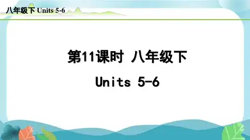 中考总复习冀教英语11-第11课时  八年级下 Units5-6