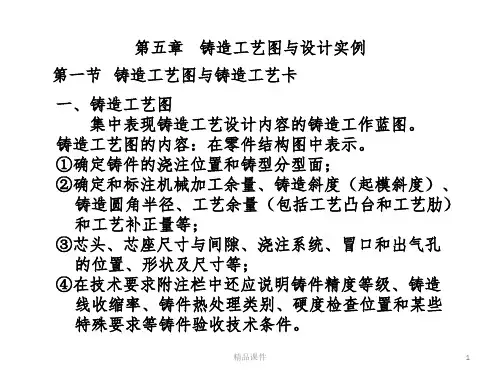第五章   铸造工艺图与设计实例ppt课件