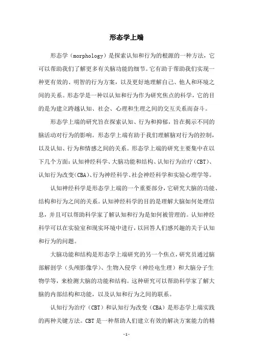 形态学上端