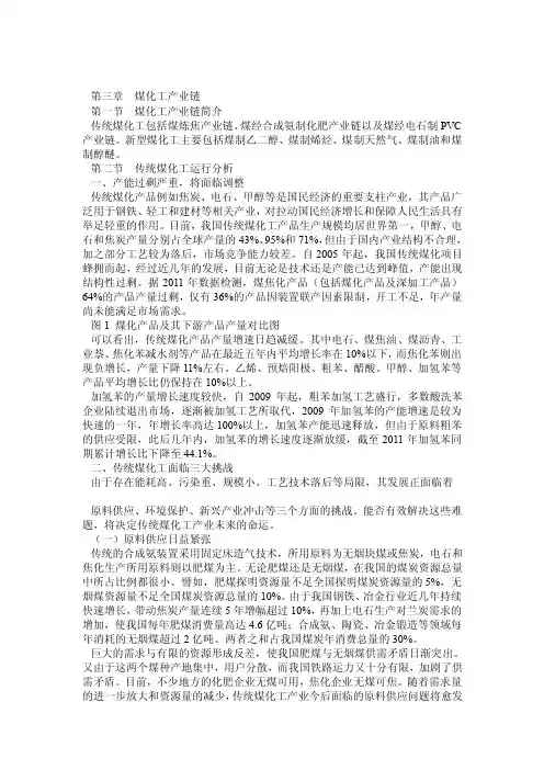 煤化工产业链