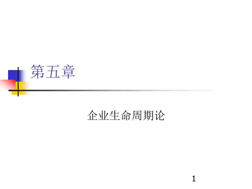 详细讲解]第五章 企业生命周期理论