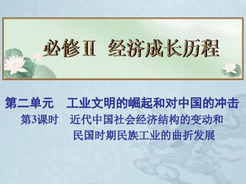 高考历史总复习名师精讲课件必修Ⅱ 第2单元 工业文明的崛起和对中国的冲击 第3课时