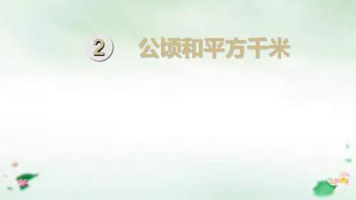 四年级上册公顷的认识PPT新人教版