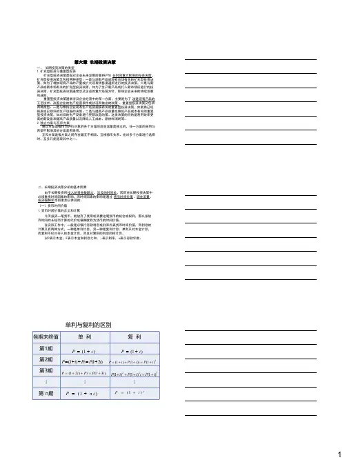 第六章 长期投资决策