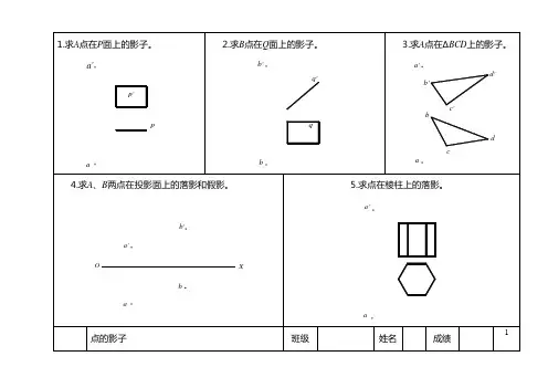 11 阴影 习题集