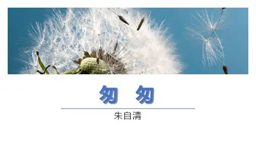 部编版语文六年级下册《匆匆》公开课优质课PPT课件