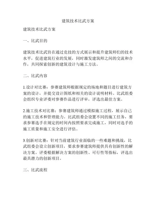 建筑技术比武方案
