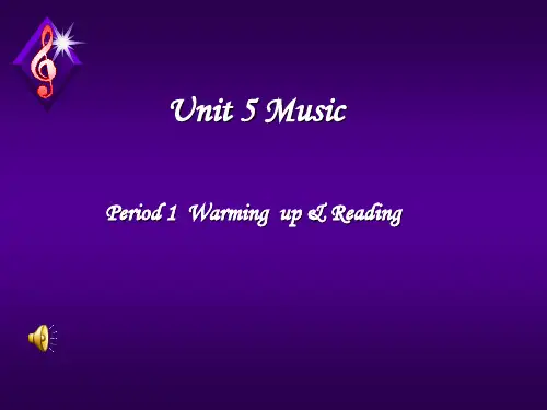 unit 5 music公开课优秀教学课件
