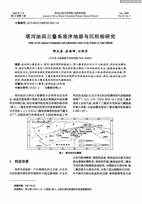 塔河油田三叠系层序地层与沉积相研究