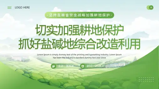 切实加强耕地保护培训PPT