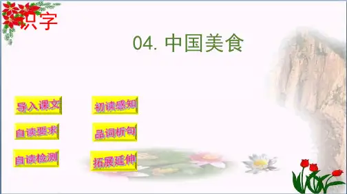 识字《中国美食》｜人教(部编版)优秀课件