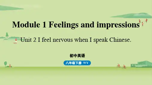 外研版八下英语 Module 1 Feelings and impressions Unit 2
