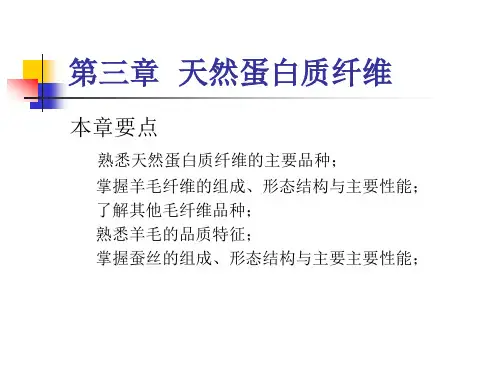 第三章  天然蛋白质纤维..