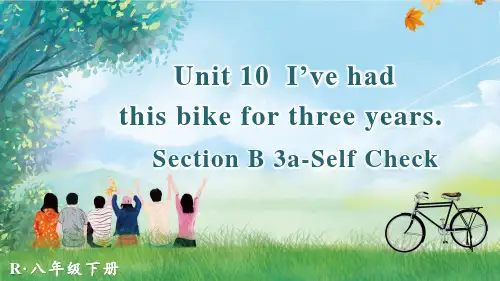 八年级英语下册《Unit 10 第6课时(B 3a-Self Check)》教学课件