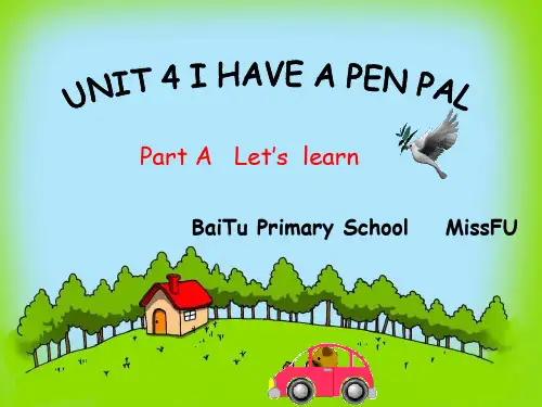 新版PEP六年级上册unit4-A-Let's-learnppt课件