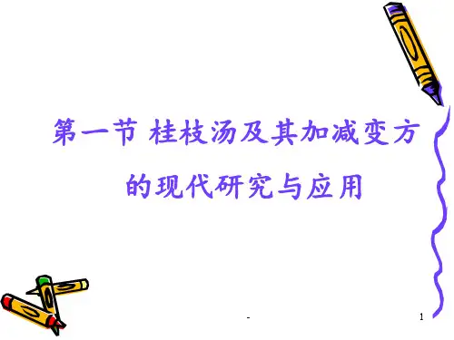 第一节(桂枝汤类方)PPT课件