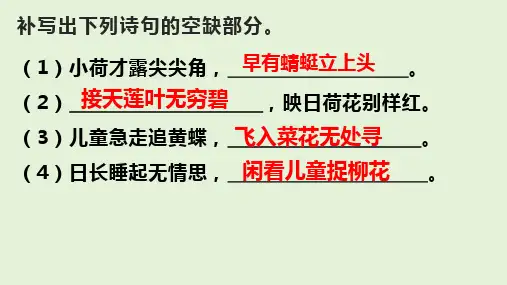 《插秧歌》ppt课件