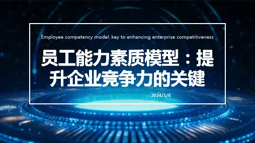 员工能力素质模型ppt