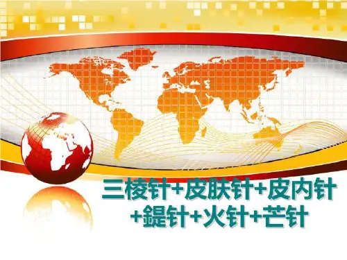 最新三棱针+皮肤针+皮内针+鍉针+火针+芒针PPT课件