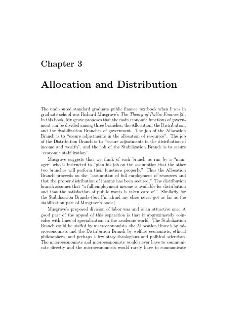 Theory of Public Goods and Externalities lec3