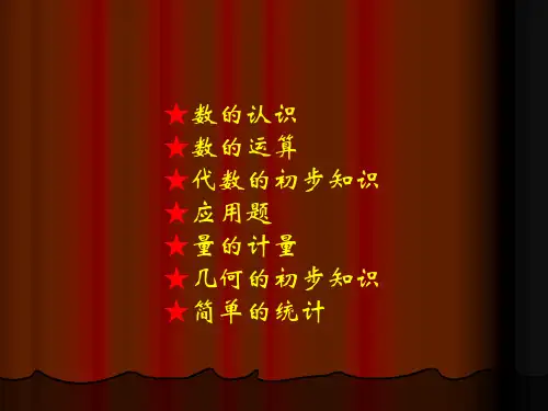 小学数学毕业总复习课件ppt课件