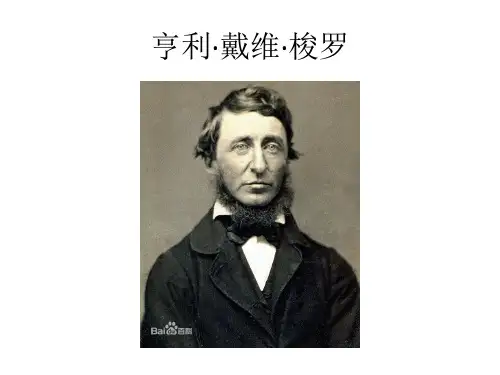 亨利戴维梭罗