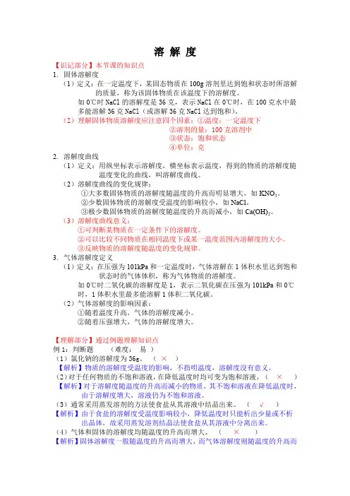 溶解度