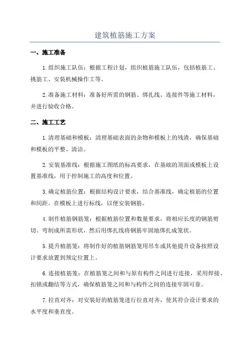 建筑植筋施工方案