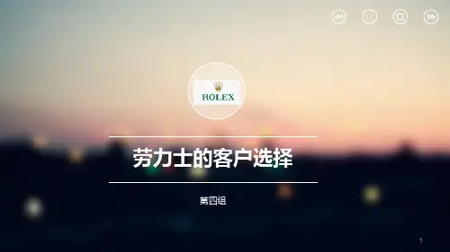 劳力士的客户选择ppt课件