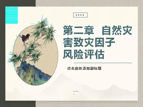 自然灾害致灾因子复杂性分析