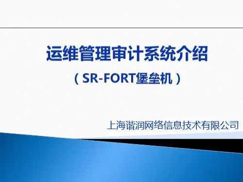 运维管理审计系统介绍(ppt 31页)