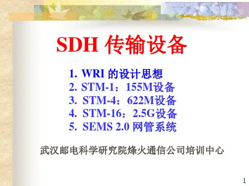 烽火SDH传输设备介绍