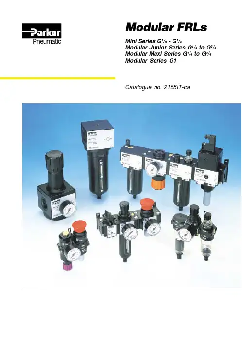 Modular FRLs Pneumatic Mini Series 迷你型模块化FRL系列说明书