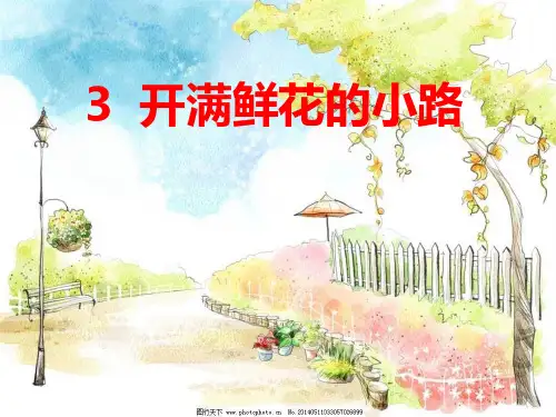 人教部编版二年级语文下册第一单元3《开满鲜花的小路》ppt