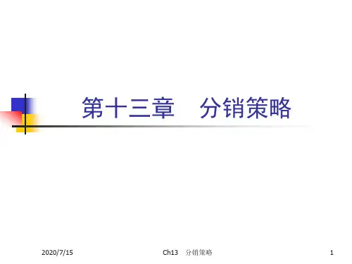 第十三章分销策略.pptx