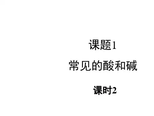 人教版九年级化学下册10.1《常见的酸和碱》第二课时课件 (共20张PPT)