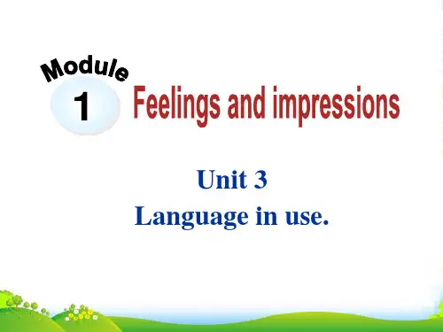 外研版八年级英语下册Module1 Unit3 Language in use优质课课件(共45张P
