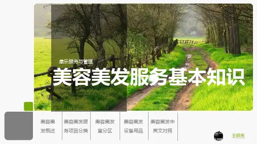 美容美发服务基本知识ppt课件