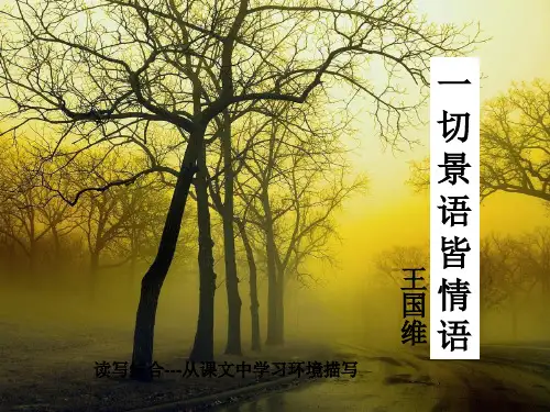 环境描写让文章生动起来