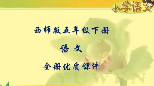 西师版五年级语文下册全册优质课件